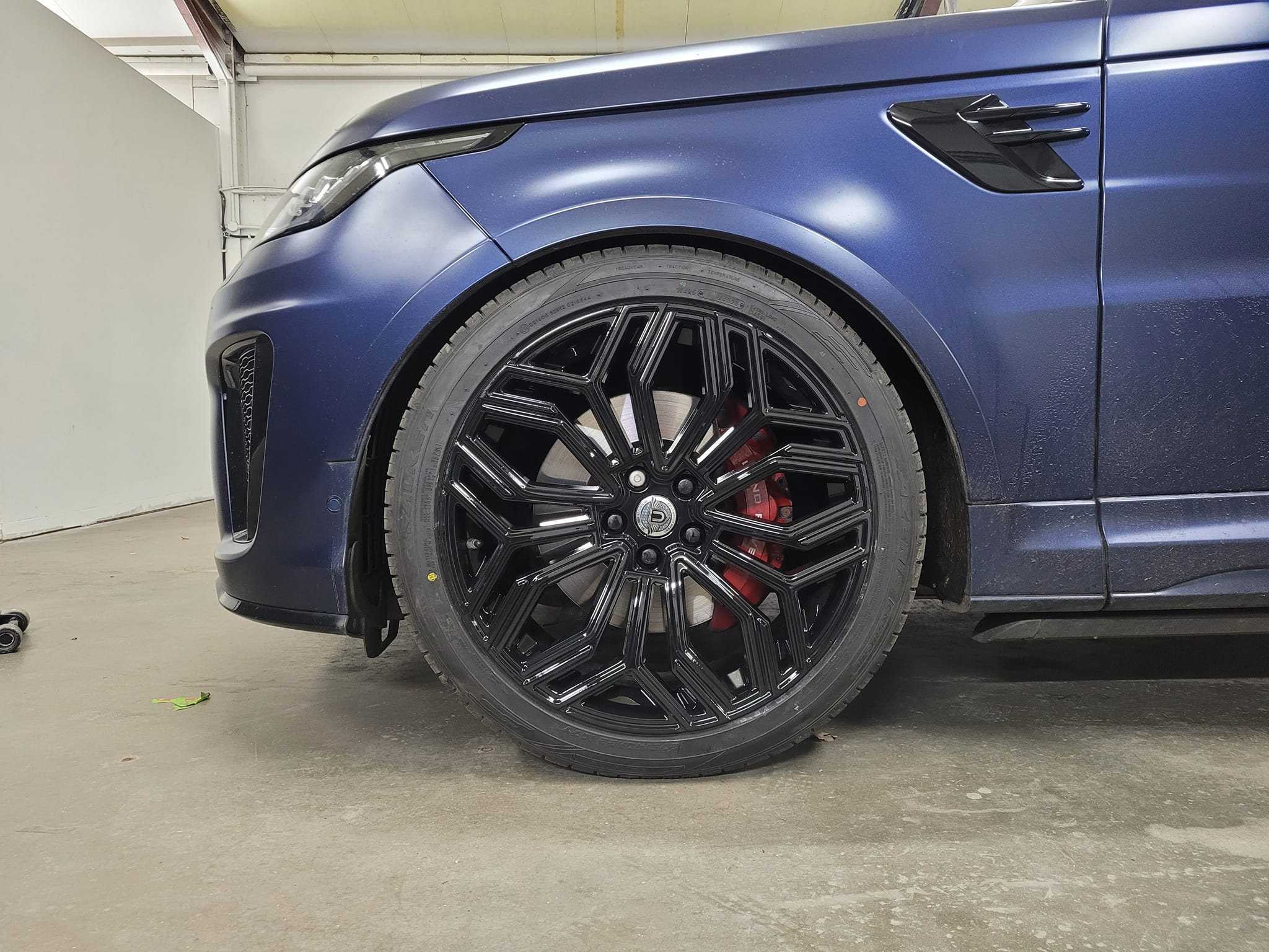 Black alloys on blue Range